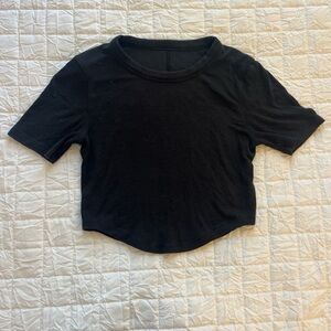 Lululemon Athletica Black Crop Top